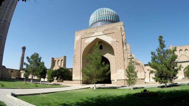 The mosque Bibi-Khanym Mosque Bibi-Xonum machiti Khanom Hanum Chanym Hanim is one of the most important monuments of Samarkand.Uzbekistan