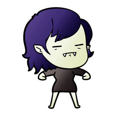 cartoon undead vampire girl