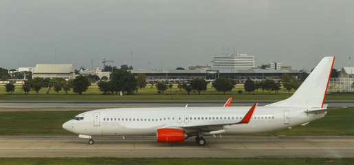 Aeroflot airplanes in airport.