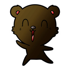 happy cartoon bear