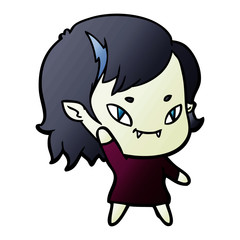 cartoon friendly vampire girl