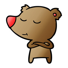 happy cartoon bear
