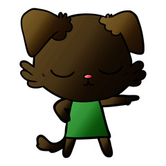 cute cartoon dog