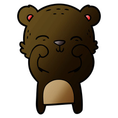 happy cartoon bear
