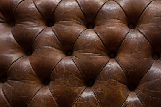 Leather upholstery Texture of a leather armchair