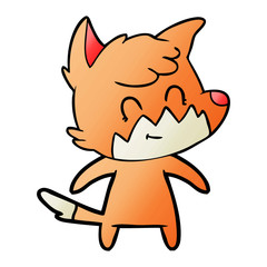 cartoon friendly fox