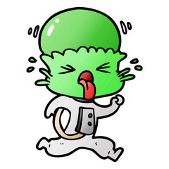 weird cartoon alien