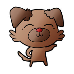 Fototapeta premium cartoon dog