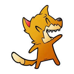 laughing fox cartoon