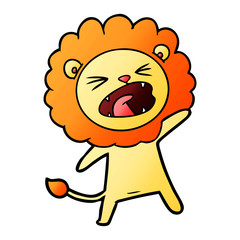 cartoon lion