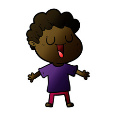 laughing cartoon man