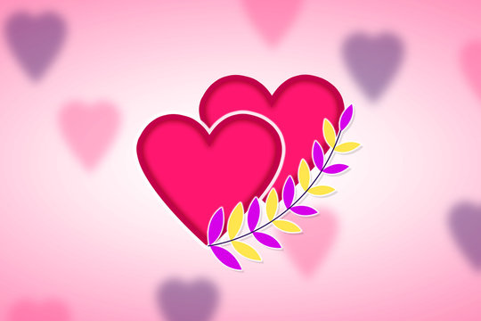 Valentine's day greeting card background