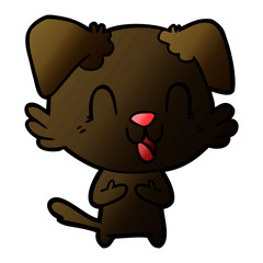 laughing cartoon dog