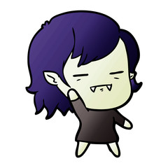 cartoon undead vampire girl