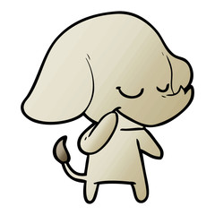 cartoon smiling elephant