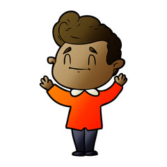 Fototapeta premium happy cartoon man