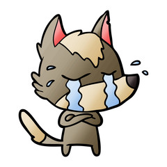 cartoon crying wolf