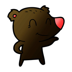 friendly bear cartoon