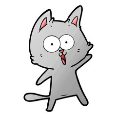 funny cartoon cat