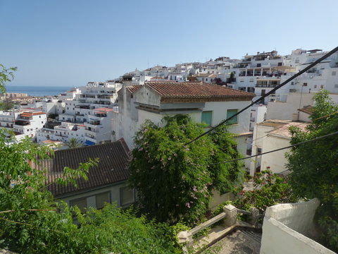 Salobreña, pueblo en la Costa Granadina o Costa Tropical, en la provincia de Granada, comunidad autónoma de Andalucía (España)