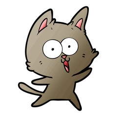 funny cartoon cat