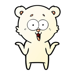 Obraz premium laughing teddy bear cartoon