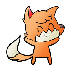 cartoon friendly fox