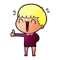 laughing cartoon man