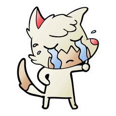 crying fox cartoon