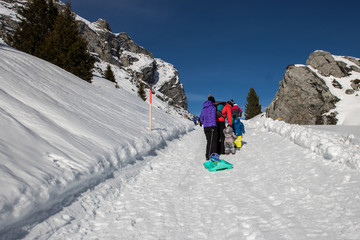 Bild einer Schneeschuhwanderung