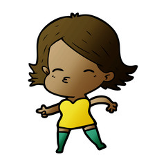 cartoon woman pointing