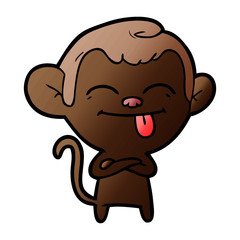 funny cartoon monkey