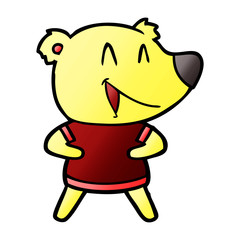 laughing bear cartoon
