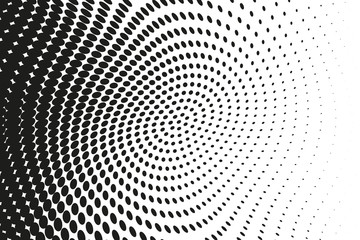 Abstract futuristic halftone pattern. Comic background. Dotted backdrop with circles, dots, point large scale.