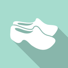 Vector icon of bowling shoes. shoes icon. sneakers icon.