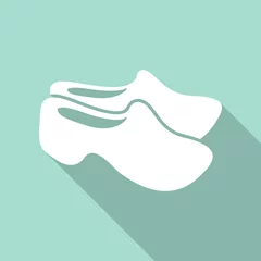 Outdoor-Kissen Vector icon of bowling shoes. shoes icon. sneakers icon. © gorovits