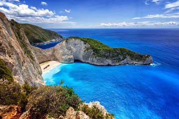 Fototapeta premium Navagio (Shipwreck) Beach in Zakynthos island, Greece.