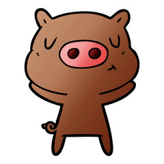 cartoon content pig