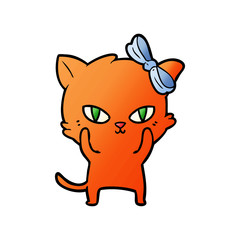 cute cartoon cat