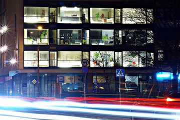 building at night © Grand Warszawski