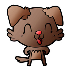 laughing cartoon dog