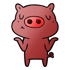 cartoon content pig
