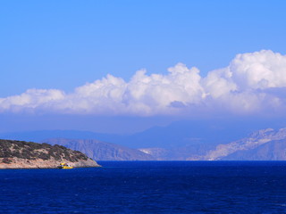 The coast of the Greek island of Crete.