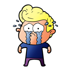 cartoon crying man