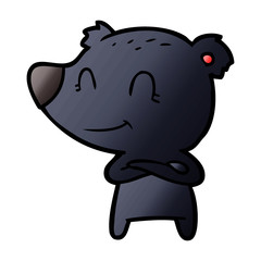 smiling bear cartoon