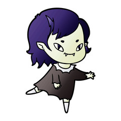 cartoon friendly vampire girl