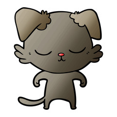 cute cartoon dog