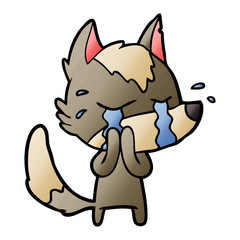 cartoon crying wolf
