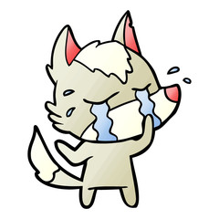 cartoon crying wolf