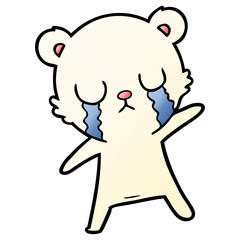 crying polar bear cartoon